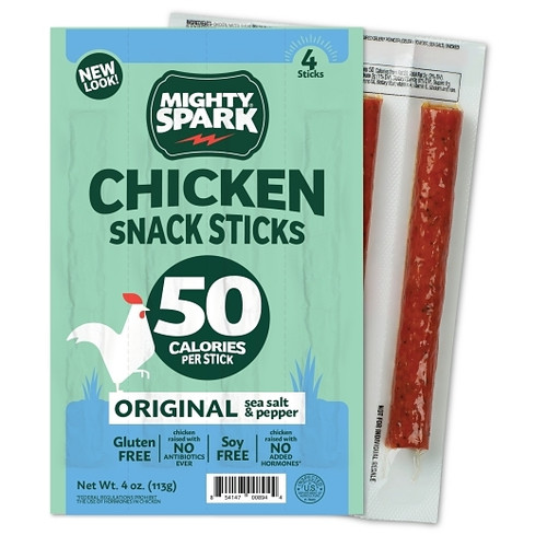 Mighty Spark Chicken Snack Stick, 4 Ounce, 8 Per Case