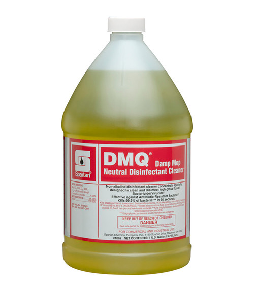 Spartan DMQ Damp Mop Neutral Disinfectant Cleaner, Lemon Scent