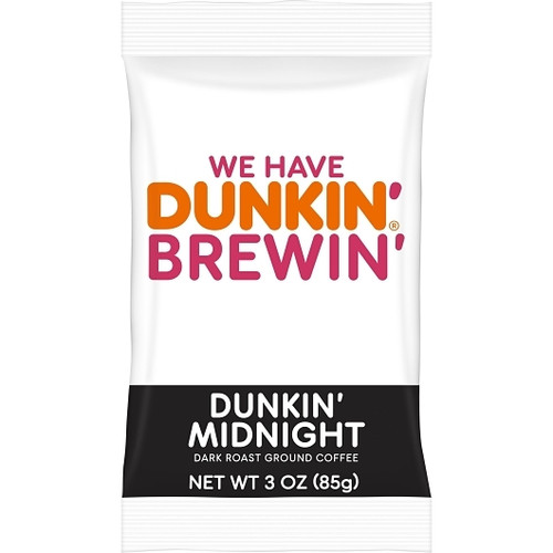 Dunkin' Midnight Fraction Pack Roast And Ground, 3 Ounce, 24 Per Case Dunkin' Midnight Fraction Pack Roast And Ground, 3 Ounce, 24 Per Case