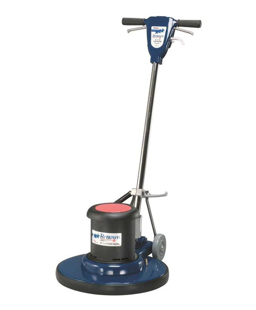 Renown 20” Low Speed Floor Machine with Pad Driver, Metal, Blue