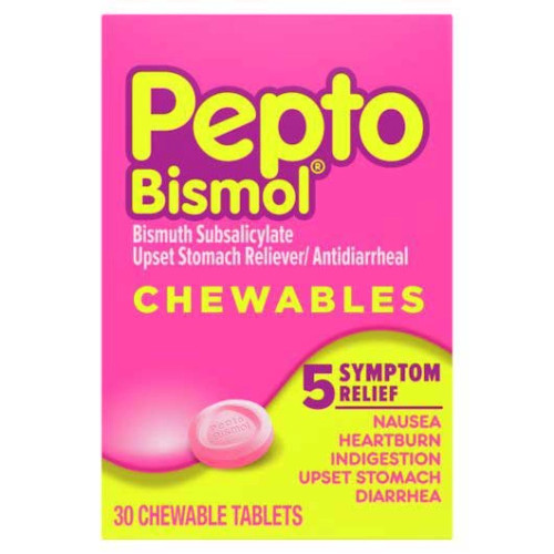 Pepto Original Chewable Tablets, 30 Count, 24 Per Case