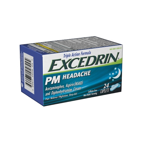 Nelson Cu Mixed Excedrin Bottle, 24 Each, 3 Per Pack, 8 Per Case