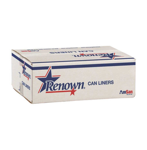 Renown Trash Can Liners, 45 Gallon, Natural