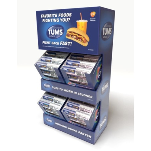 Tums Mixed Flavor Counter Unit, 48 Count, 1 Per Case