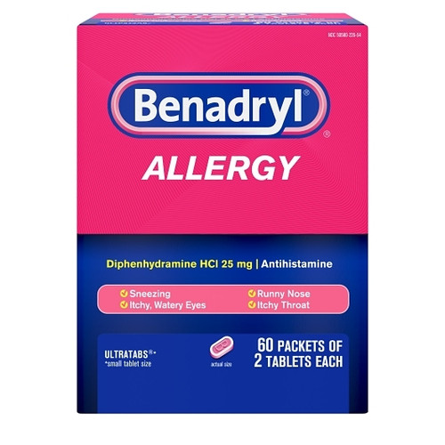 Bena_Adult Ultratab Allergy Antihistamine Tablets, 120 Count, 12 Per Case