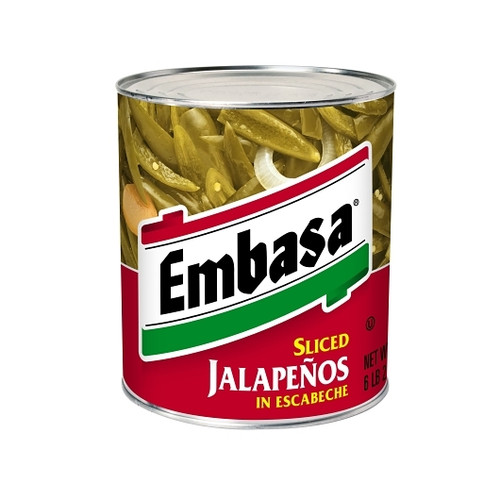 Embasa Sliced Jalapenos In Escabeche, 98 Ounce, 6 Per Case Embasa Sliced Jalapenos In Escabeche, 98 Ounce, 6 Per Case