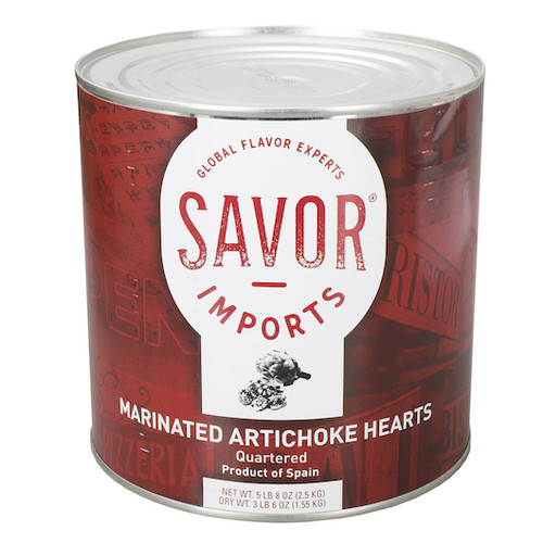 Savor Imports Marinated Artichoke Quarters, 3 Kilogram, 6 Per Case Savor Imports Marinated Artichoke Quarters, 3 Kilogram, 6 Per Case