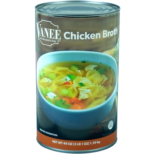 Vanee Chicken Broth, 49 Ounces, 12 Per Case
