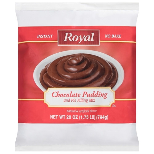 Royal Chocolate Flavored Instant Pudding Mix & Pie Filling, 28 Ounce, 12 Per Case