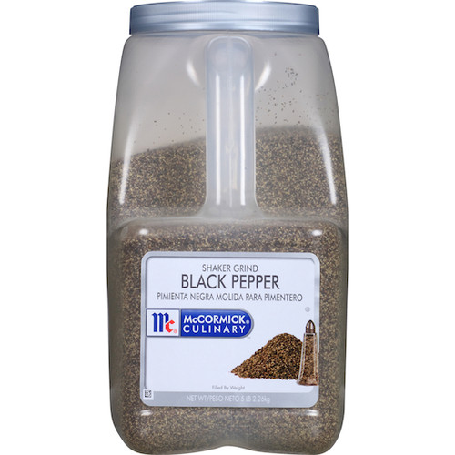 Mccormick Culinary Black Pepper Shaker Grind, 5 Pound, 3 Per Case