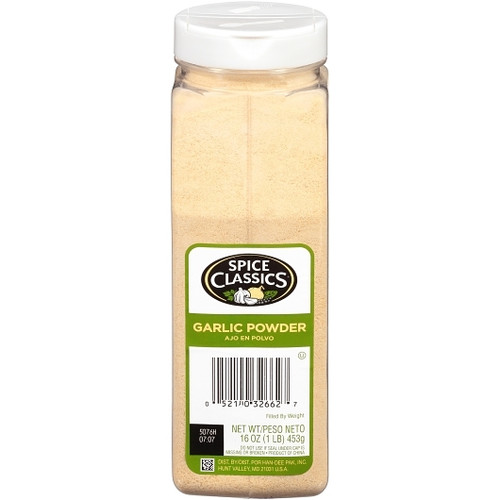 Spice Classics Garlic Powder, 16 Ounce, 6 Per Case