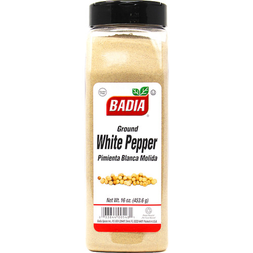 Badia Ground White Pepper, 16 Ounce, 6 Per Case
