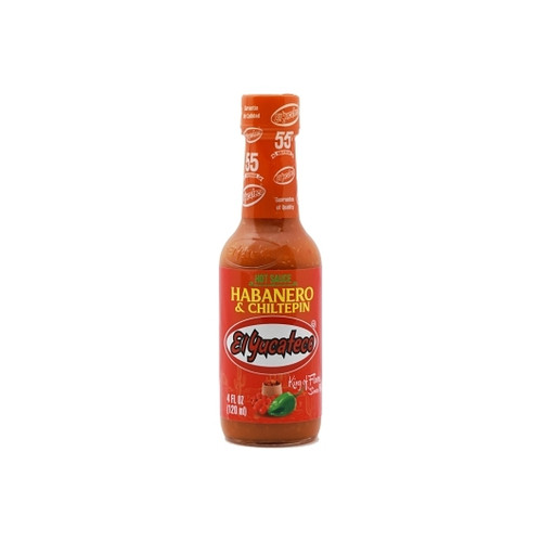 El Yucateco Habanero & Chiltepin Hot Sauce, 4 Fluid Ounce, 12 Per Case