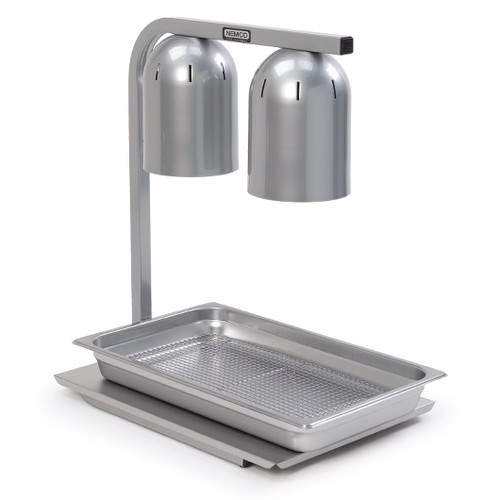 Nemco 120V Two Bulb Freestanding Heat Lamp, 1 Each