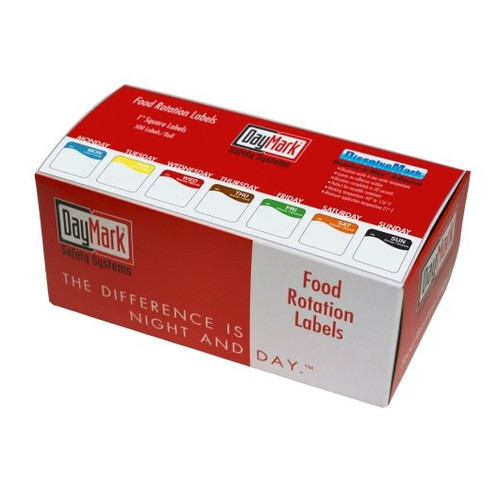 Daymark Dissolvemark Dot Box 7 Day 1 Inch Starter Box Label, 1 Count