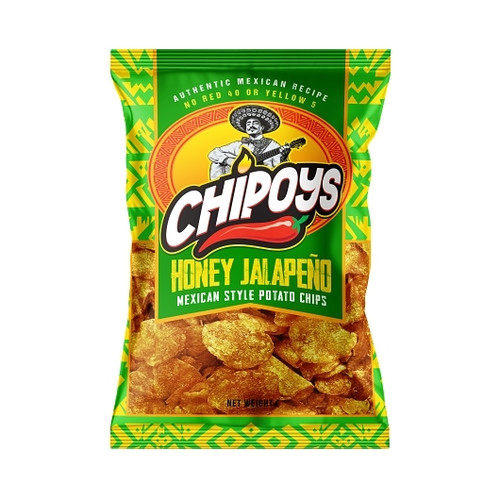 Chipoys Honey Jalapeno Potato Chips, 2.5 Ounce, 10 Per Case
