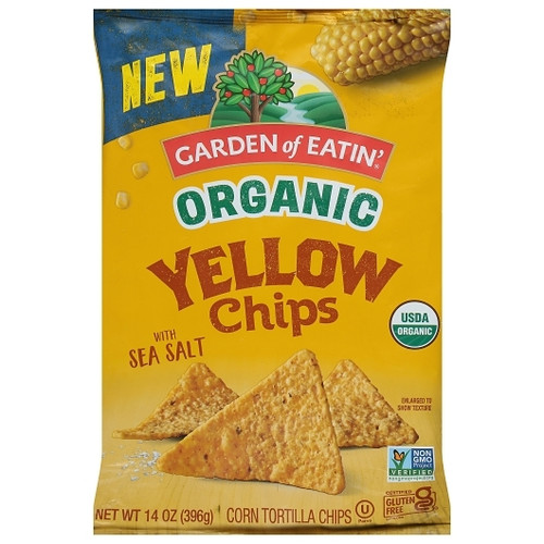 Garden Of Eatin' Salted Yellow Chips, 14 Ounce, 12 Per Case