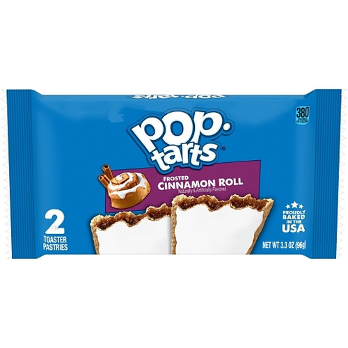 Kellogg s Pop-Tarts Cinnamon Roll Toaster Pastries, 3.3 Ounce, 6 Per Pack, 12 Per Case