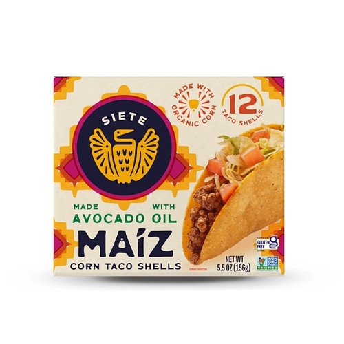 Siete Family Foods Maiz Taco Shells, 5.5 Ounce, 12 Per Case
