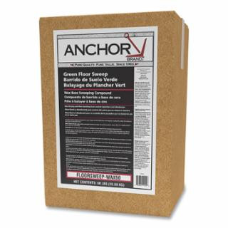 Anchor Brand Wax-Based Floor Sweeping Compound, Green, 50 lb Box