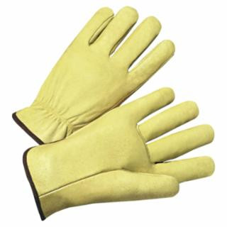 Anchor Brand Standard Grain Pigskin Driver Gloves, X-Large, Unlined, Tan, 12 Pairs