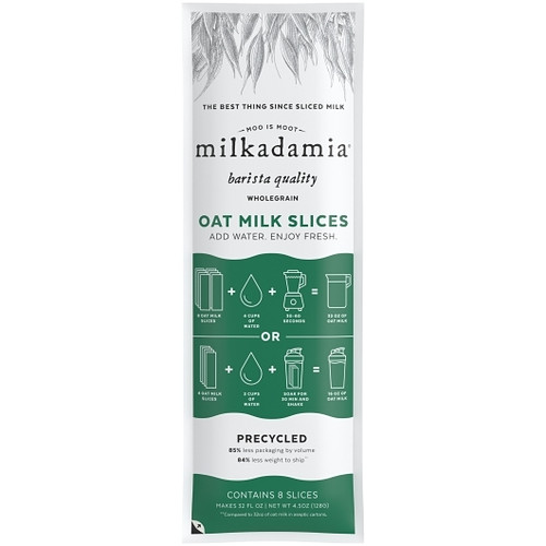 Milkadamia Oat Milk Slices, 4.5 Ounce, 9 Per Pack, 10 Per Case