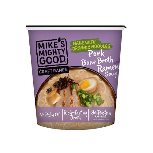 Mike's Mighty Good Craft Ramen Organic Pork Tonkotsu Ramen Noodle Soup, 1.7 Ounce, 6 Per Case