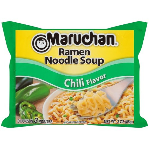 Maruchan Chili Flavored Ramen Noodle Soup, 3 Ounce, 24 Per Case