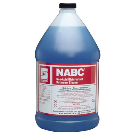 Spartan NABC Disinfectant Bathroom Cleaner, Floral Scnet, Ready-To-Use 1 Gallon, 4 Per Case