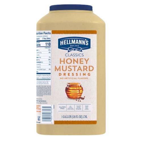 Hellman's Dressing/Condiment Classic Honey Mustard, 1 Gallon Jug