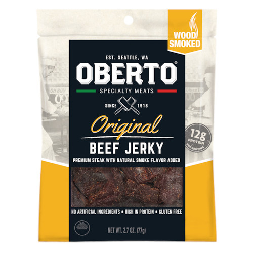 Oberto Original Beef Jerky, 2.7 Ounce, 8 Per Case