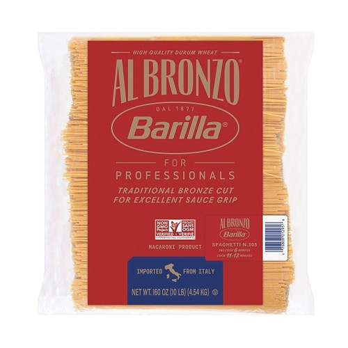 Barilla Al Bronzo Bulk Spaghetti, 160 Ounce, 2 Per Case
