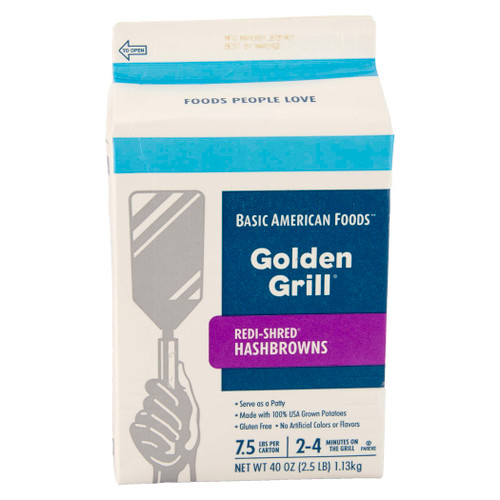 Basic American Foods Golden Grill Premium Redi- Shred Hashbrowns