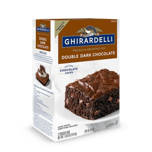 Ghirardelli Brownie Double Dark Chocolate Brownie Mix, 7 Pounds