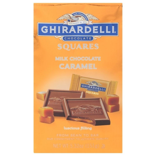 Ghirardelli Milk Chocolate And Caramel Square