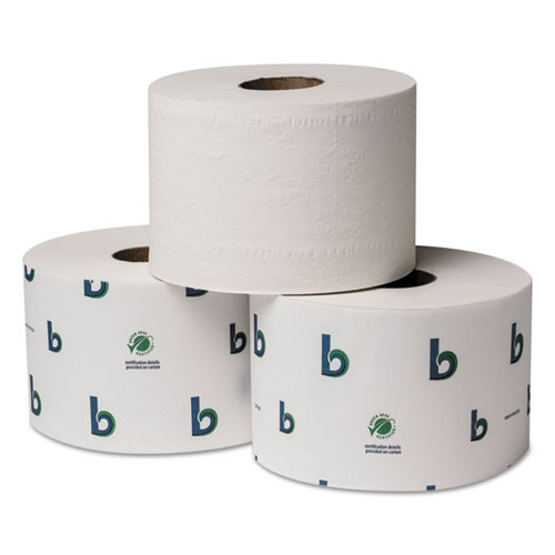 Boardwalk Green Xtra Controlled Bath Tissue, Septic Safe, 2-ply, White, 3.75 X 3.5, 1000/roll, 1728/pallet