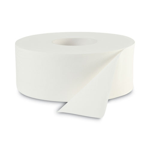 Jrt Bath Tissue, Jumbo, Septic Safe, 2-ply, White, 3.5" X 1000 Ft, 12 Rolls/carton