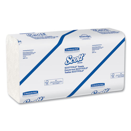 Essential Low Wet Strength Multi-fold Towels, 9.4 X 12.4, White, 175/pack, 25 Packs/carton