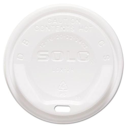 Gourmet Hot Cup Lids, For Trophy Plus Cups, Fits 12 Oz To 20 Oz, White, 1,500/carton