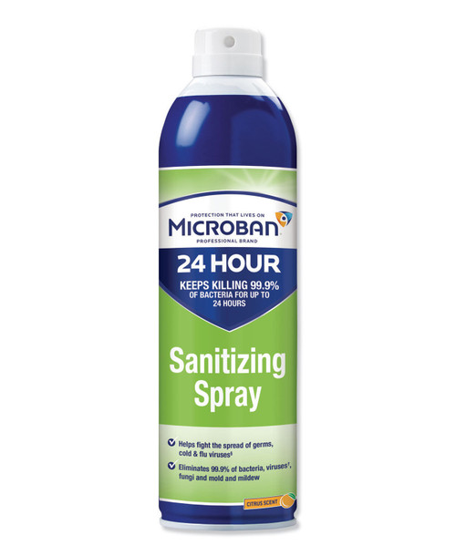 Microban 24-hour Disinfectant Sanitizing Spray, Citrus