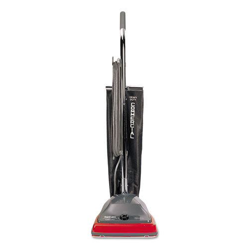 Sanitaire Tradition Upright Vacuum SC679J, 12" Cleaning Path, Gray/Red/Black