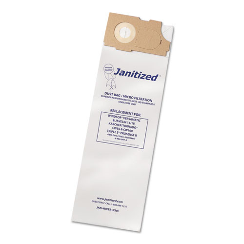 Janitized Vacuum Filter Bags Designed To Fit Windsor Versamatic