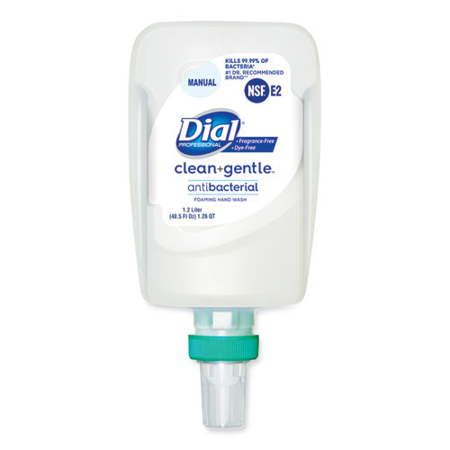 Dial® Professional Clean+Gentle Antibacterial Foaming Hand Wash Refill for FIT Manual Dispenser