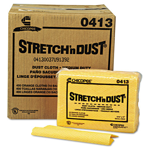 Stretch 'n Dust Cloths, 12.6 X 17, Yellow, 400/carton
