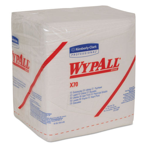 X70 Cloths, 1/4 Fold, 12 1/2 X 12, White, 76/pack, 12 Packs/carton