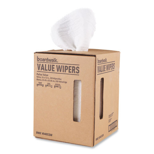 Drc Wipers, White, 10 X 12, Centerpull, 200/box