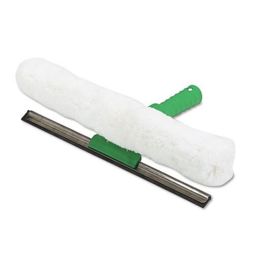 Visa Versa Squeegee And Strip Washer,10 Inches, Nylon/rubber/cloth, White/green
