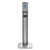 Messenger Cs8 Silver Panel Floor Stand With Dispenser, 1,200 Ml, 15.13 X 16.62 X 52.68, Graphite/silver