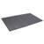 Crown Needle Rib Wipe and Scrape Mat, Polypropylene, 48 x 72, Gray