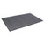 Crown Needle Rib Wipe and Scrape Mat, Polypropylene, 36 x 120, Gray